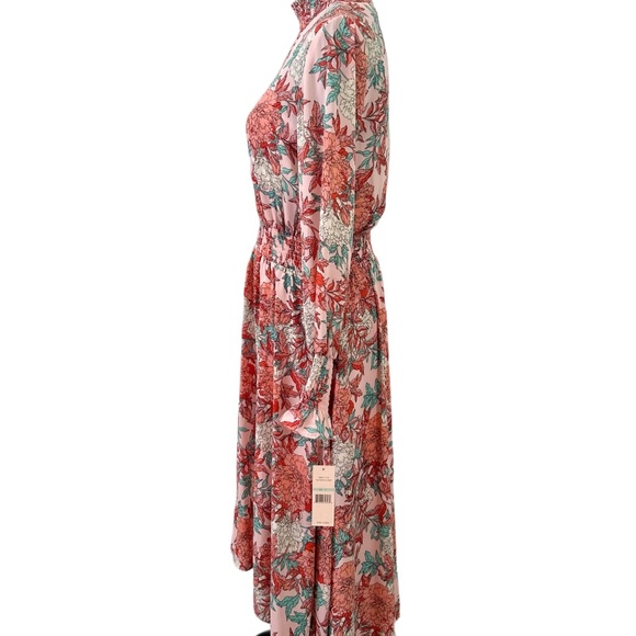 Nanette Lepore Peach & Minto Long-Sleeve Midi Dress - Picture 2 of 6